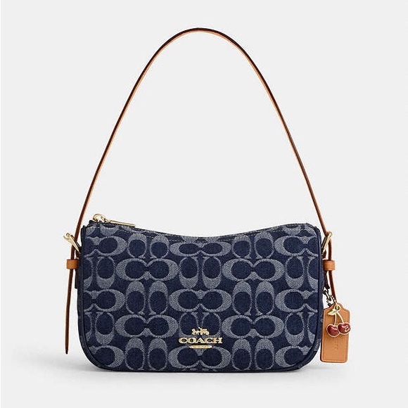 NWT！COACH Kailey Shoulder Bag In Signature Denim（COACH CY701）